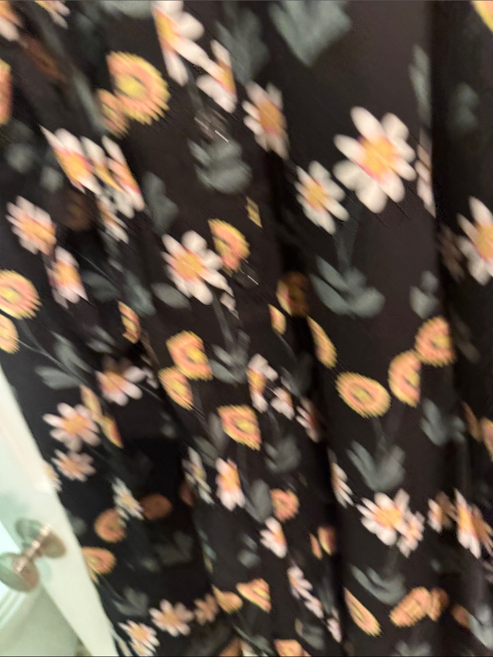 Boden Black Floral Long-Sleeve Tie-Waist Shirt Dress - Picture 5 of 9